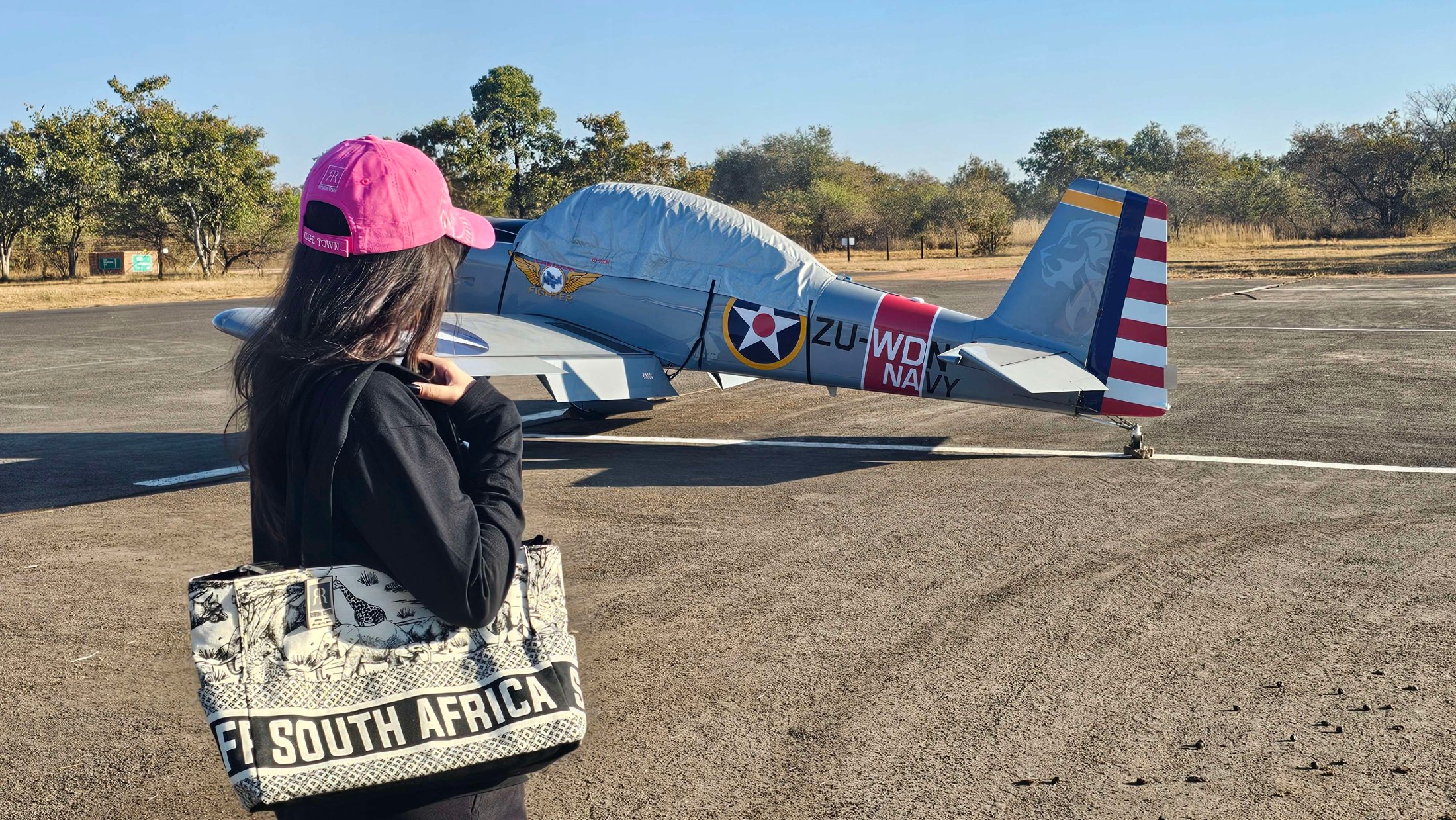 Traveller in Robin Ruth gear in South Africa